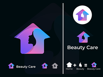 Beauty Care Gradient Abstract Logo Design Concept 3d abstract logo animation baby care beauty care brand identity branding colorful logo creative logo design gradient logo graphic design illustration logo logo design motion graphics ui vector