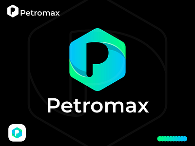 Petromax P Letter Gradient Abstract Logo Design Concept