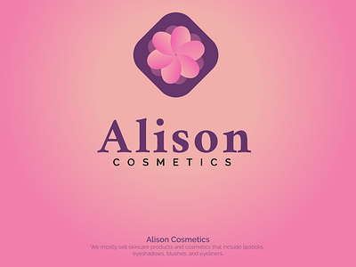 Alison Cosmetics Logo dailylogo dailylogochallange logo logo a day logo art logochallenge logocore