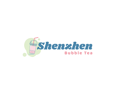 Shenzhen Bubble Tea Logo dailylogo dailylogochallange design flat illustration logo logo a day logo art logochallenge logocollection logocore vector