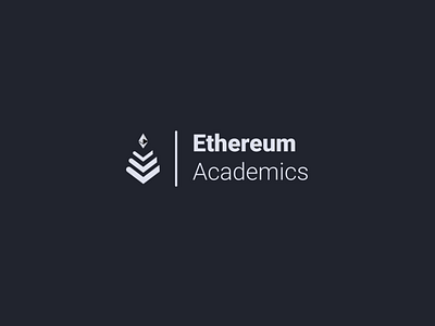 Ethereum Academics Logo branding dailylogo dailylogochallange design flat icon illustration lettering logo logo a day logo art logochallenge logocollection logocore vector