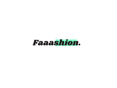 Faaashion Logo dailylogo dailylogochallange design illustration logo logo a day logo art logochallenge logocollection logocore vector