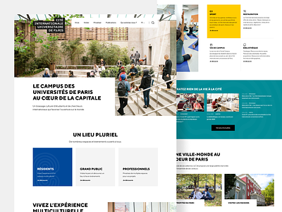 Homepage - CUIP 👩‍🎓👨‍🎓 campus clean design desktop education homepage minimal school student ui uidesign uiux university web website