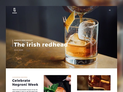 Spirits Magazine / Blog Template alcohol armagnac blog cognac liquor magazine scotch spirit template web development webzine whiskey