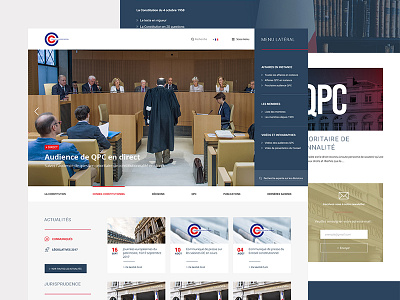 French Constitutional Council clean french homepage minimal redesign uidesign uiux web