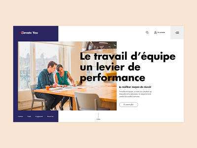 Landing Elevent You clean concept corporate design desktop homepage landing landing page minimal ui uidesign web wedesign