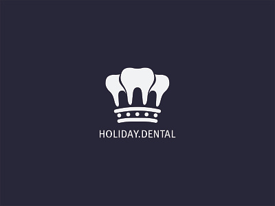 Holiday.Dental Logo Proposal brand crown design logo logodesign teeth uk