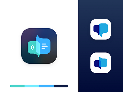 Translate black blue bubble communication design flat icon illustration logo speak talk translate ui voice