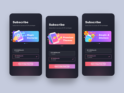 Subscribe app banner colorful design emoji flat gesture subscribe theme ui