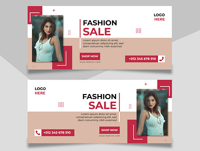 Fashion Social Media Cover Design cover fascebook fashiomdesign fashion graphic design header instagram linkedin media social socialmedia twitter