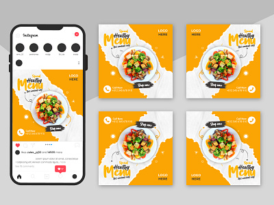 FOOD SOCIAL MEDIA POST DESIGN ad design branding cover creative dribble media facebook post fascebook fashion design food ad graphic design instagram post logo motion graphics photoshop post design social socialmedia template