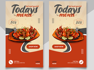 Delicious Food Social Media Post Design