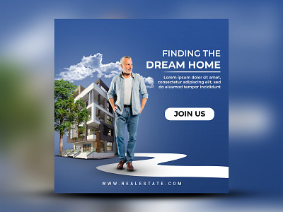 Real estate social media campaign 3d adobe tools animation branding cover graphic design home instagram logo motion graphics photoshop socialmedia template ui