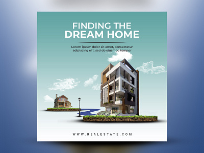 Real estate social media campaign 3d animation branding cover design drimehouse graphic design house illustration instagram logo media motion graphics poster realestate socail socialmedia template ui