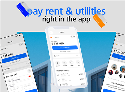 Pay rent and utilities