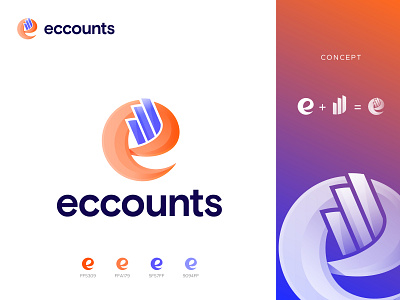 eccounts logo design accounting accounts app logo best logo designer brand identity branding company logo corporate creative logo devignedge e logo design finance letter e logo logo design logo designer logomark logotype modern logo vector