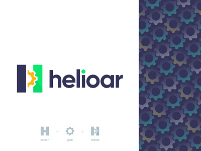 helioar logo design ((construction logo concept)