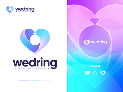 wedring logo design app logo best logo design 2021 best logo designer brand branding colorful logo conceptual logo creative logo devignedge logo logo design logo design trend 2021 logo ideas love matrimony modern logo ring top logo design top logo design 2021 wedding logo