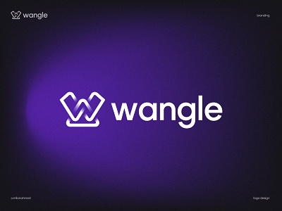 wangle logo design (Concept w + triangle)