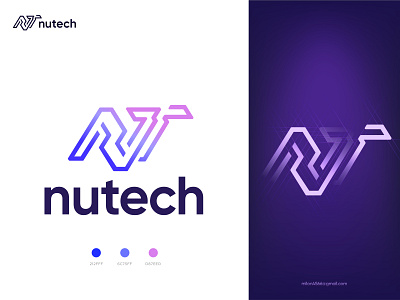 nutech logo best logo design best logo designer brand branding corporate logo creative logo devignedge letter logo logo logo design logo design 2021 logo ideas logotype n and t logo n logo nt logo t logo tech letter logo tech logo typography logo