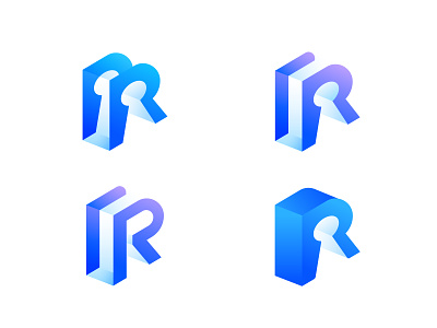 Letter R Logo Exploration (Roomee Logo Project) 3d gradient logo 3d letter modern logo brand branding conceptual logo corporate logo creative logo devigned devignedge hotel service logo letter r logo logo logo design logo ideas logos modern logo r logo exploration room service logo typography logo unique logo