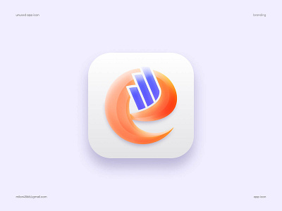 Modern App Icon 3d icon app icon app icon design best icon designer brand branding creative icon creative mark devignedge gradient app icon icon icon design logo logo mark mark modern app icon modern gradient icon design monogram symbol unique app icon