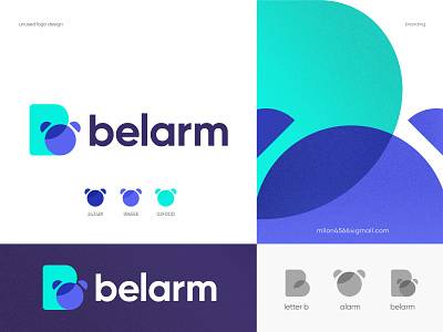 belarm logo (concept: letter B and Alarm symbol)