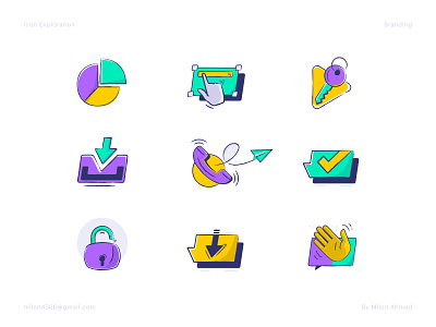 Icon Exploration app app icon brand branding creative icon devignedge icon icon design icon exploration icon illustration icons illustration illustrations illustrator modern icon sketch ui unique icon vector web design