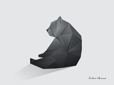 Bear Origami bear bear logo creative logo design logo origami logo