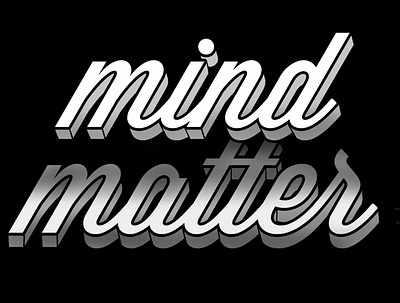 Mind over matter design graphic design illustration shirt