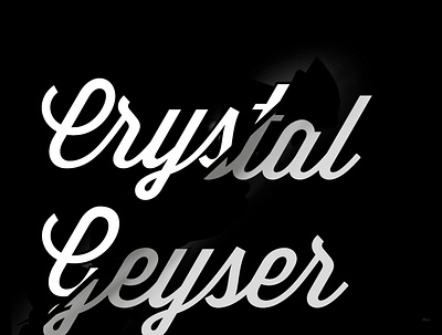 Crystal geyser branding design graphic design typography