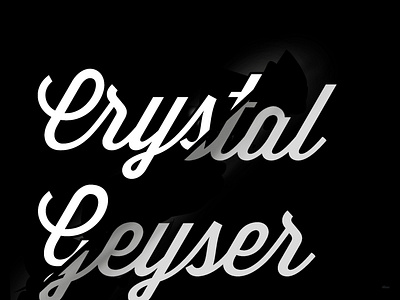 Crystal geyser