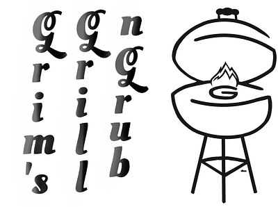 Grill logo branding design graphic design illustration logo shirt typography