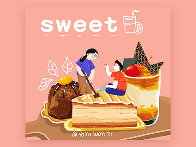 sweet design illustration 视觉