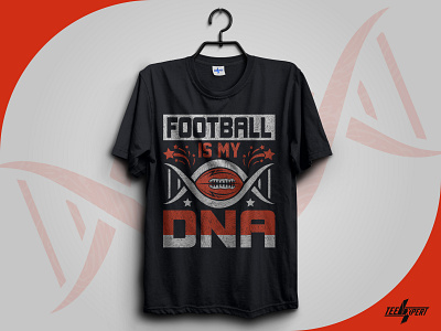 American Football Dna T Shirt Design