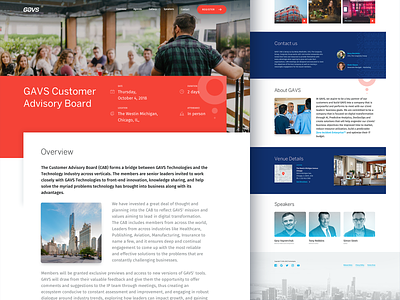One Pager Event Website board event location onepage onepager schedule speaker web design