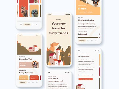 Patta App Design adobexd adoption illustration interface ios app minimalist mobile onboarding pet registration ui design user experience ux ui