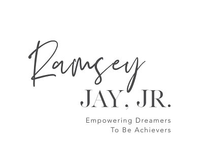 Ramsey Jay Logo branding business cards logo print collateral typography website