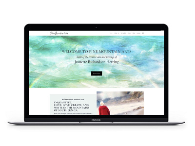 Pine Mountain Arts branding design logo website