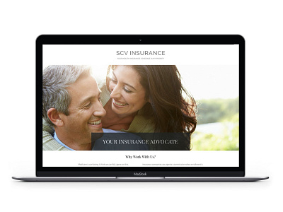 SCV Insurance branding design website