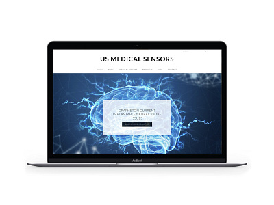 US Medical Sensors branding design logo marketing vector website wordpress