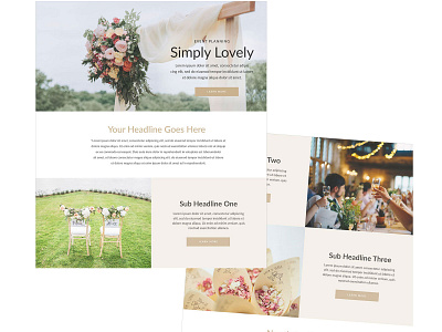 Simply Lovely marketing onepage online marketing website