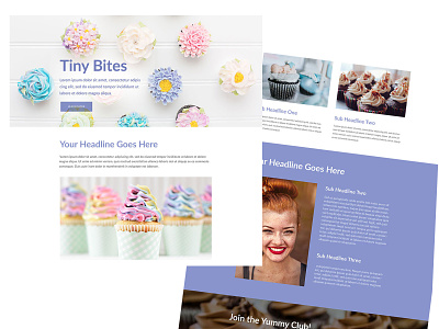 Tiny Bites Website Template branding design logo marketing social media website wordpress