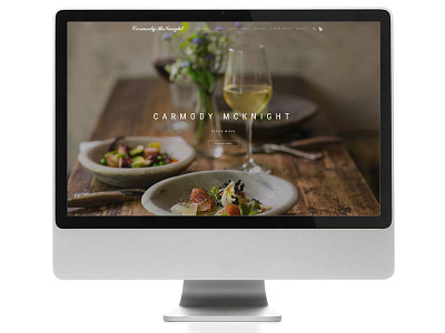 Carmody McKnight Winery homepage vin65 website design