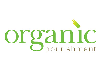 Organic Nourishment branding logo mark postcards website