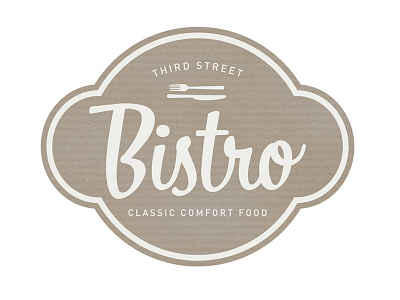 Third Street Bistro branding logo mark tagline development