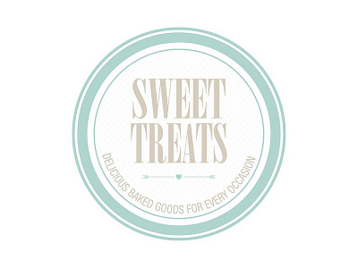 Sweet Treats branding logo print tagline development website