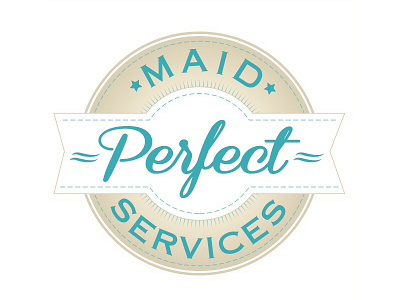 Perfect Maid Services branding business cards facebook logo