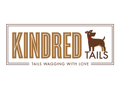 Kindred Tails branding business cards logo tagline website