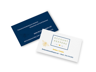Account Keepers branding business cards collateral logo print website